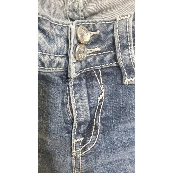 Vigoss Womens Medium Wash The Chelsea Slim Boot Cut Jeans Size 5/6 (28x33) - Picture 5 of 9